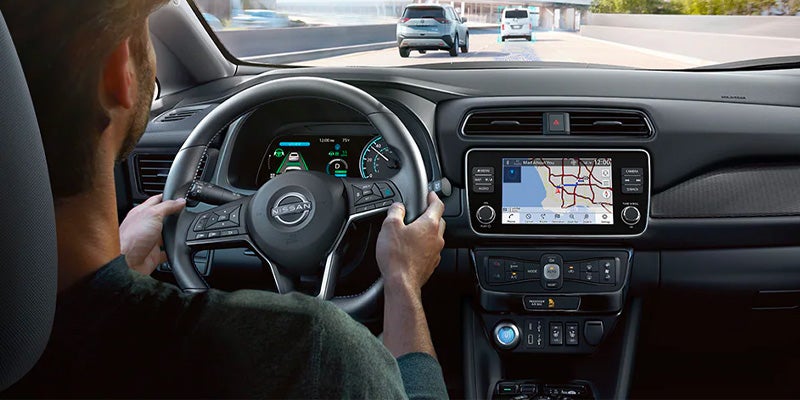 Image of 2025 Nissan Leaf inside facing dashboard