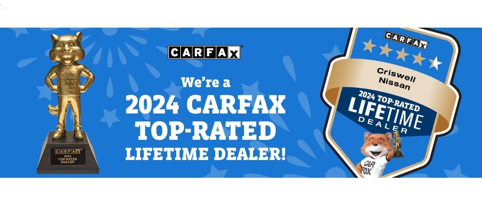 2024 Carfax Top-Rated at Criswell Nissan in Germantown MD