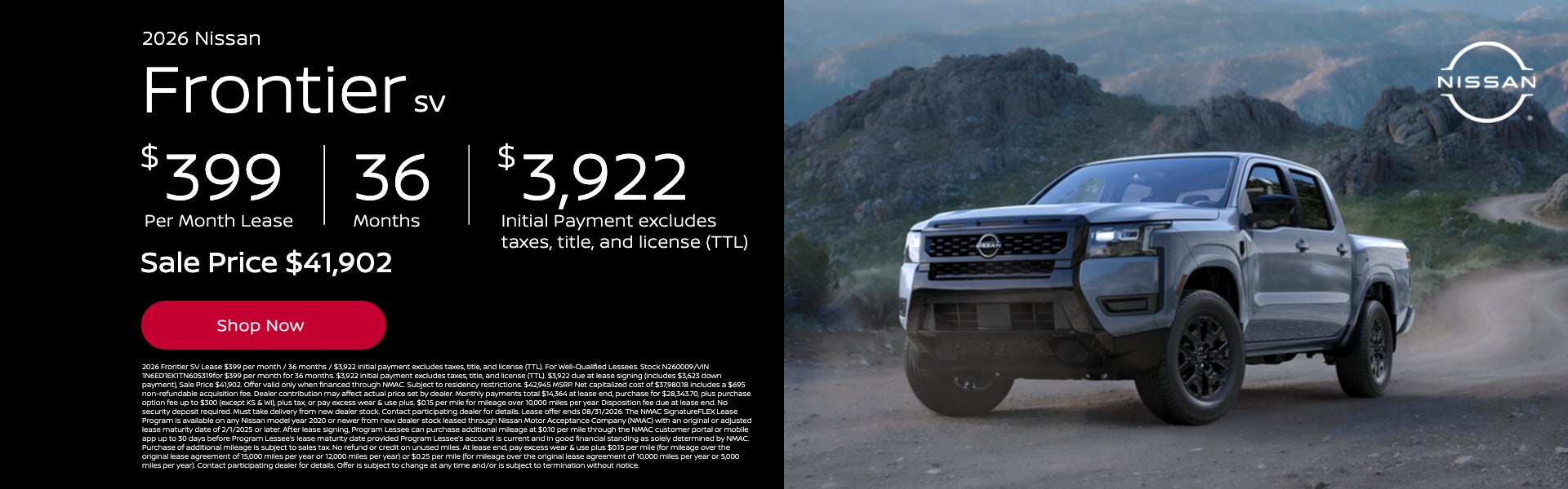 2026 Frontier SV